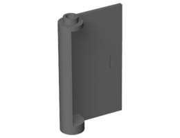 RIGHT DOOR W/KNOB HINGE 1X3X4: {тъмно каменно сив}