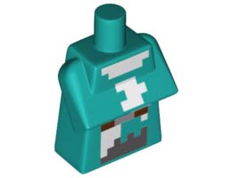 MINI TORSO PART, NO. 14: {ярко синьо-зелен}