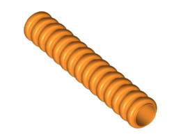 Hose, Ribbed 7mm D. 5L: {ярко оранжев}