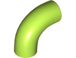 DESIGN SHAPE W/ TUBE, CROSSHOLE: {ярко жълто-зелен}
