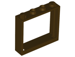 Рамка 1X4X3: {тъмно кафяв}