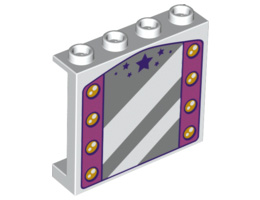 Стенен елемент 1X4X3 No. 27: {бял}