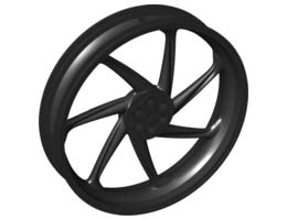 MOTOR CYCLE RIM, DIA. 107.1, NO. 1: {черен}