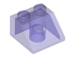 Покривна плочка 2X2/45°: {прозрачно ярко синьо-виолетов}