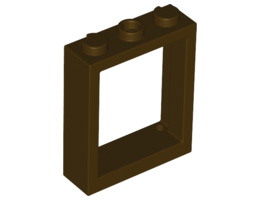 Рамка 1X3X3: {тъмно кафяв}