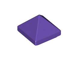 Плочка пирамида 1X1X2/3: {светло виолетов}