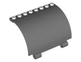WALL W/ BOW 5X8X3 2/3 W/ CROSS HOLE: {бял}
