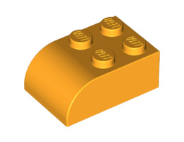 Тухличка 2X3 с арка: {огнено жълто-оранжев}