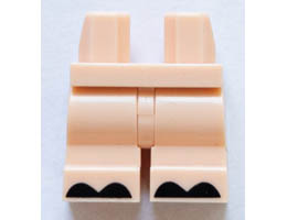 Hips and Medium Legs with Black Hooves Pattern: {светло нуга}