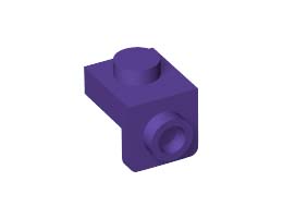 Плочка 1X1 с 1.5 плочка 1X1 надолу: {светло виолетов}