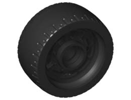 WHEEL, DIA. 24X12: {черен}