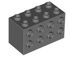 Кубче с пъпки 2X4x2: {тъмно каменно сив}