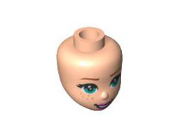 MINI DOLL, HEAD, NO. 252: {светло нуга}