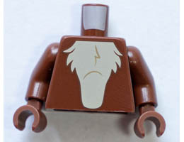 Torso Tan Chest Fur Pattern / Reddish Brown Arms / Reddish Brown Hands: {червеникаво-кафяв}
