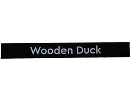 Tile 1 x 8 with Wooden Duck Pattern: {черен}