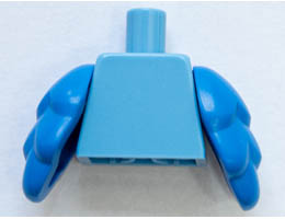 Torso Plain / Blue Bird Wings: {умерено син}