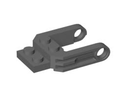 WHEEL FORK 4X5, W/ 4.85 HOLE: {тъмно каменно сив}