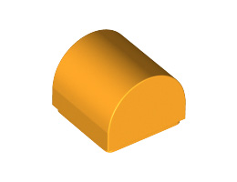 Плоча с външна дъга 1Х1Х2/3: {огнено жълто-оранжев}