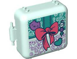 BOX 3X8X6 2/3, W/ HINGE MALE, NO. 9: {аквамарин}