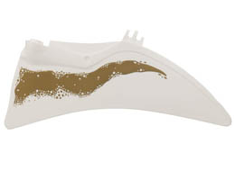Dinosaur Wing Quetzalcoatlus - Right with Dark Tan Markings Pattern: {бял}