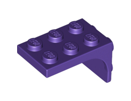 Плочка 2X2, с 1.5 плочка 2X2, обърната надолу: {светло виолетов}