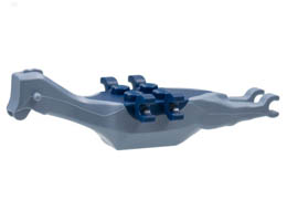 Dinosaur Body Pteranodon, 4 Studs, 6 Clips with Glued Dark Blue Top: {пясъчно син}