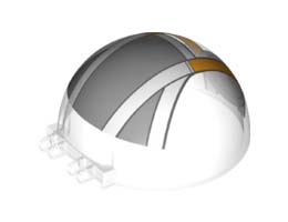 DOME DIA. 63.77 W/ COMBI HINGE, NO. 3: {прозрачен}