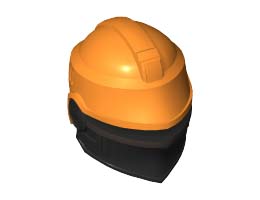 MINI HELMET, NO. 355: {ярко оранжев}