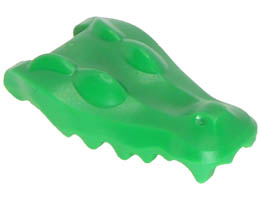 Alligator / Crocodile Head Jaw Upper: {тъмно зелен}