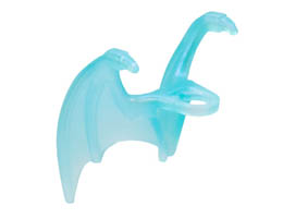 Minifigure Wings Dragon with Top Talons: {прозрачен светло син опал}