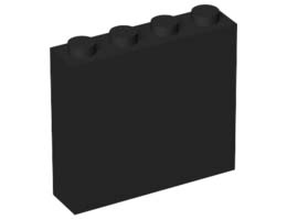 Тухличка 1X4X3: {черен}