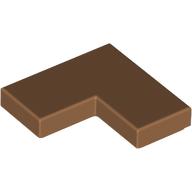 Плоска плочка ъгъл 1x2x2: {умерен нуга}