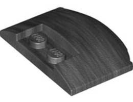 Плочка с дъга 3X4X2/3 със стъдове: {титаниево метален}