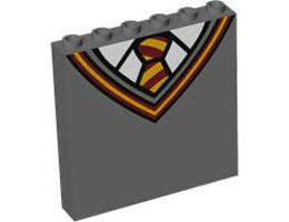 WALL ELEMENT 1X6X5, NO. 14: {тъмно каменно сив}