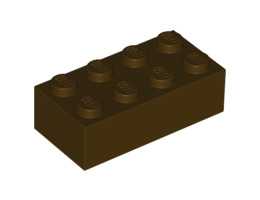 Тухличка 2X4: {тъмно кафяв}