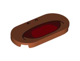 TILE 2X4, CIRCLE, NO. 10: {тъмно оранжев}
