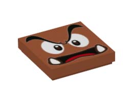 FLAT TILE 2X2, NO. 552: {тъмно оранжев}