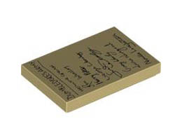 FLAT TILE 2X3, NO. 58: {тухлено жълт}
