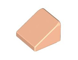 Покривна плочка 1X1X2/3, гладка: {светло нуга}