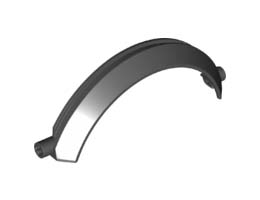 SHELL 5X13X2 W/ CROSS HOLE, NO. 1: {черен}