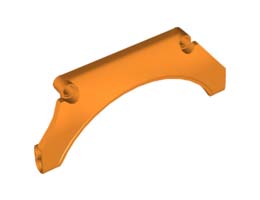 SHELL 5X13X2, W/ 4.85 HOLE, NO. 1: {ярко оранжев}