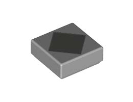 FLAT TILE 1X1, NO. 262: {умерено каменно сив}