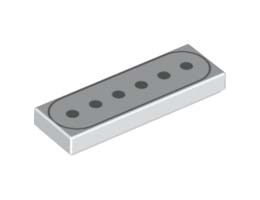 FLAT TILE 1X3, NO. 41: {бял}