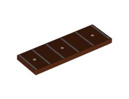 TILE 2X6, NO. 5: {червеникаво-кафяв}