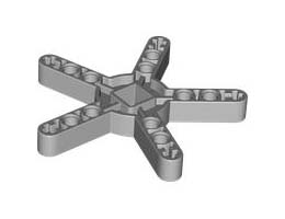 PROPELLER BEAM, 5 BLADES, W/ CUTOUT: {умерено каменно сив}