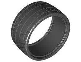 TYRE, LOW, WIDE, DIA. 87.9X44: {черен}