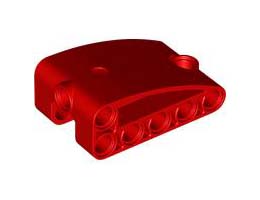 SHELL 5X3X2, W/ 4.85 HOLE, NO. 1: {ярко червен}