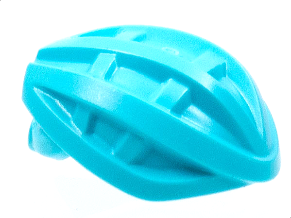 Minifigure, Headgear Helmet Sports Cycling Aerodynamic: {умерено небесносин}