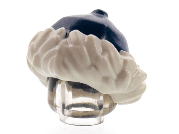Minifigure, Headgear Hat with White Fur Lining Pattern: {земно син}