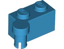 HINGE 1X2 UPPER PART: {тъмно небесносин}